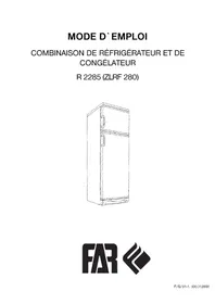 Notice FAR R2285 Réfrigérateur