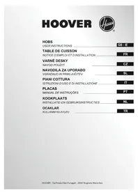 Notice HOOVER HGV 7550 B Ocak