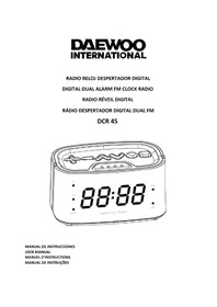 Notice DAEWOO DCR45 Radio reloj