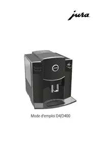 Notice JURA D400 Machine à café