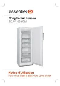 Notice ESSENTIELB ECAV 16560B1 Congélateur