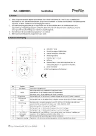 Notice Profile 840000015 Commutateur