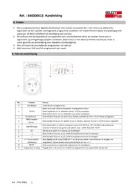 Notice Profile PHCP002 Elektrische timer