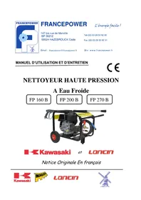 Notice Francepower FP 160 B Nettoyeur haute pressio
