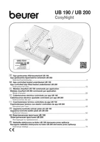 Notice BEURER UB 200 COSYNIGHT ısıtmalı battaniye