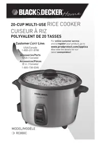 Notice BLACK & DECKER RC866C Cuiseur à riz