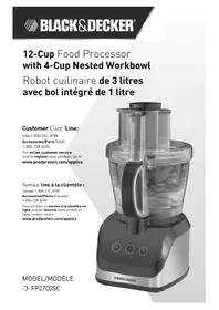 Notice BLACK & DECKER FP2700SC Food Processor