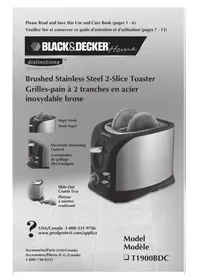 BLACK &amp; DECKER T1900BDC - Grille pain