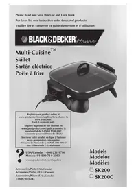 Notice BLACK & DECKER SK200C Pan