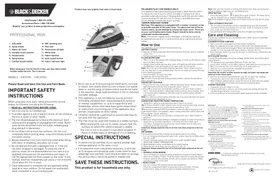 BLACK &amp; DECKER IR1370C - Fer à repasser