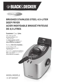 Notice BLACK & DECKER DF1405SKT Deep fryer