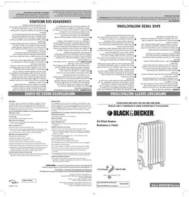 Notice BLACK & DECKER BDOH100 Chauffage