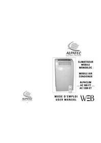 Notice ALPATEC AC 1200 ET Climatisation