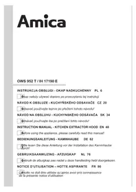 Notice AMICA OWS 952 T Okap kuchenny