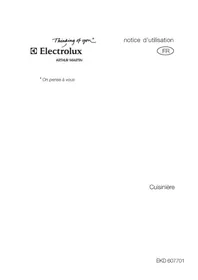 Notice ARTHUR MARTIN ELECTROLUX EKD607701X Cuisinière