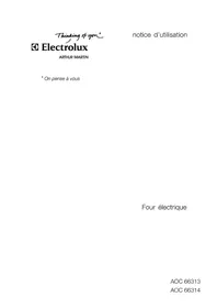 Notice ARTHUR MARTIN ELECTROLUX AOC 66313 X Four