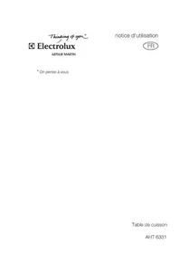 Notice ARTHUR MARTIN ELECTROLUX AHT6331K Cuisinière