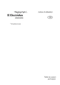 Notice ARTHUR MARTIN ELECTROLUX AHT60331W Cuisinière
