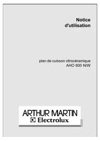 Notice ARTHUR MARTIN ELECTROLUX AHO600W Cuisinière