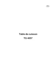 Notice ARTHUR MARTIN ELECTROLUX TG4057MR Cuisinière