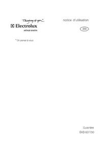 Notice ARTHUR MARTIN ELECTROLUX EKD607750X Cuisinière