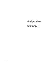 Notice ARTHUR MARTIN ELECTROLUX AR6390T Réfrigérateur