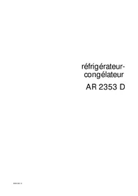 Notice ARTHUR MARTIN ELECTROLUX AR2353D Réfrigérateur