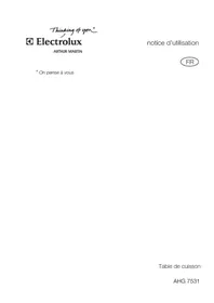 Notice ARTHUR MARTIN ELECTROLUX AHG7531W Cuisinière
