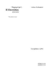 Notice ARTHUR MARTIN ELECTROLUX ACM 22101 W Congélateur