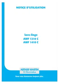 Notice ARTHUR MARTIN ELECTROLUX AWF 1210 C Machine à laver