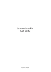 Notice ARTHUR MARTIN ELECTROLUX ASI 6222 W Lave-vaisselle