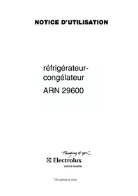 Notice ARTHUR MARTIN ELECTROLUX ARN29600 Réfrigérateur