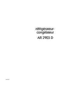 Notice ARTHUR MARTIN ELECTROLUX AR2903D Réfrigérateur