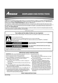 AMANA ADB1500AWS3 - Dishwasher