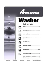 AMANA NAV6800AWW - Washing machine