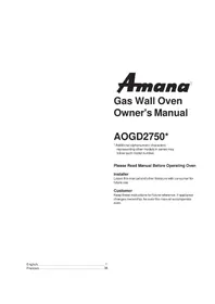 AMANA AOGD2750SS - Oven