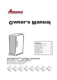 Notice AMANA AFU1201AW Congélateur