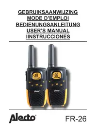 Notice ALECTO FR26ZT Walkie-talkie