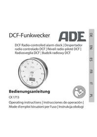 Notice ADE CK 1713 Radio-réveil