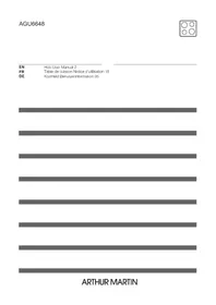 Notice ARTHUR MARTIN AGU6648LXX Cuisinière