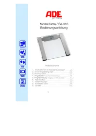 ADE Nora BA 916 - Weegschalen