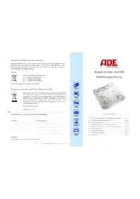Notice ADE JENNIFER BA 825 Weegschalen