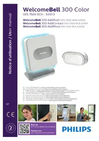 Notice PHILIPS WELCOMEBELL 300 COLOR Sonnette de portes