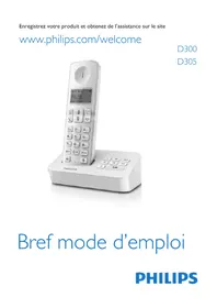 Notice PHILIPS D3052W Téléphone fixe