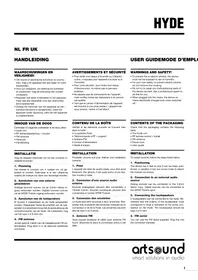 Notice Artsound HYDE Recepteur