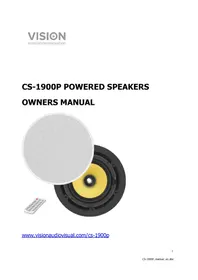 Notice VISION CS1900P Altoparlante