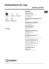 INDESIT WI 105 (EX) - Wasmachine