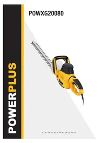 Notice PowerPlus POWXG20080 Nůžky na živé ploty