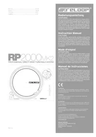 Notice Reloop RP2000 MK2 Platine_disque
