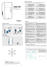 Notice Fractal Design CORE 1100 Unite Centrale